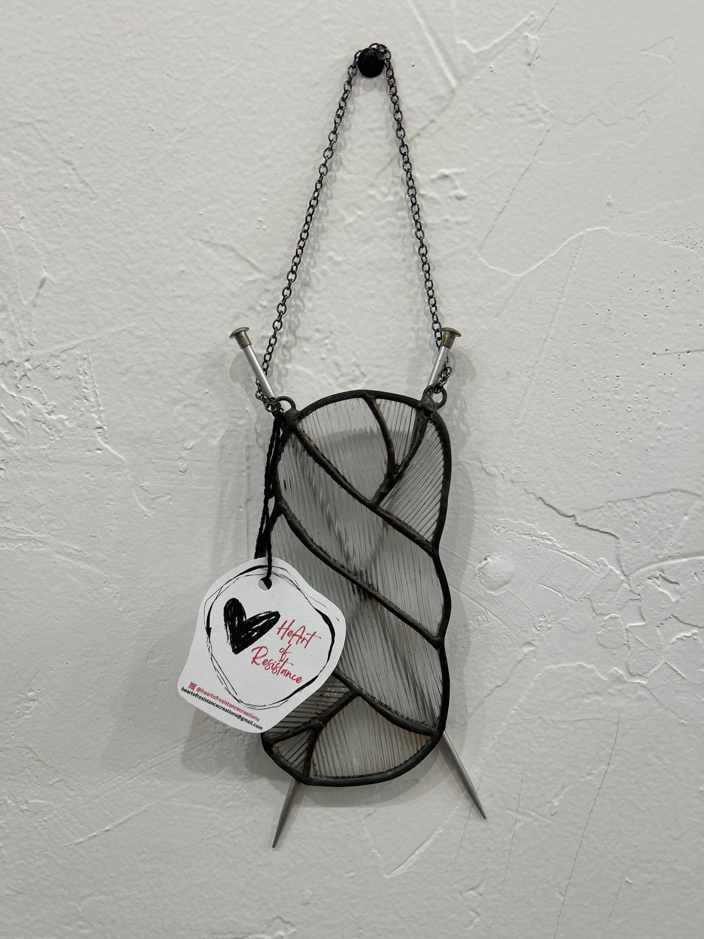 Stained Glass Yarn Art by HeArt of Resistance (Small Size)