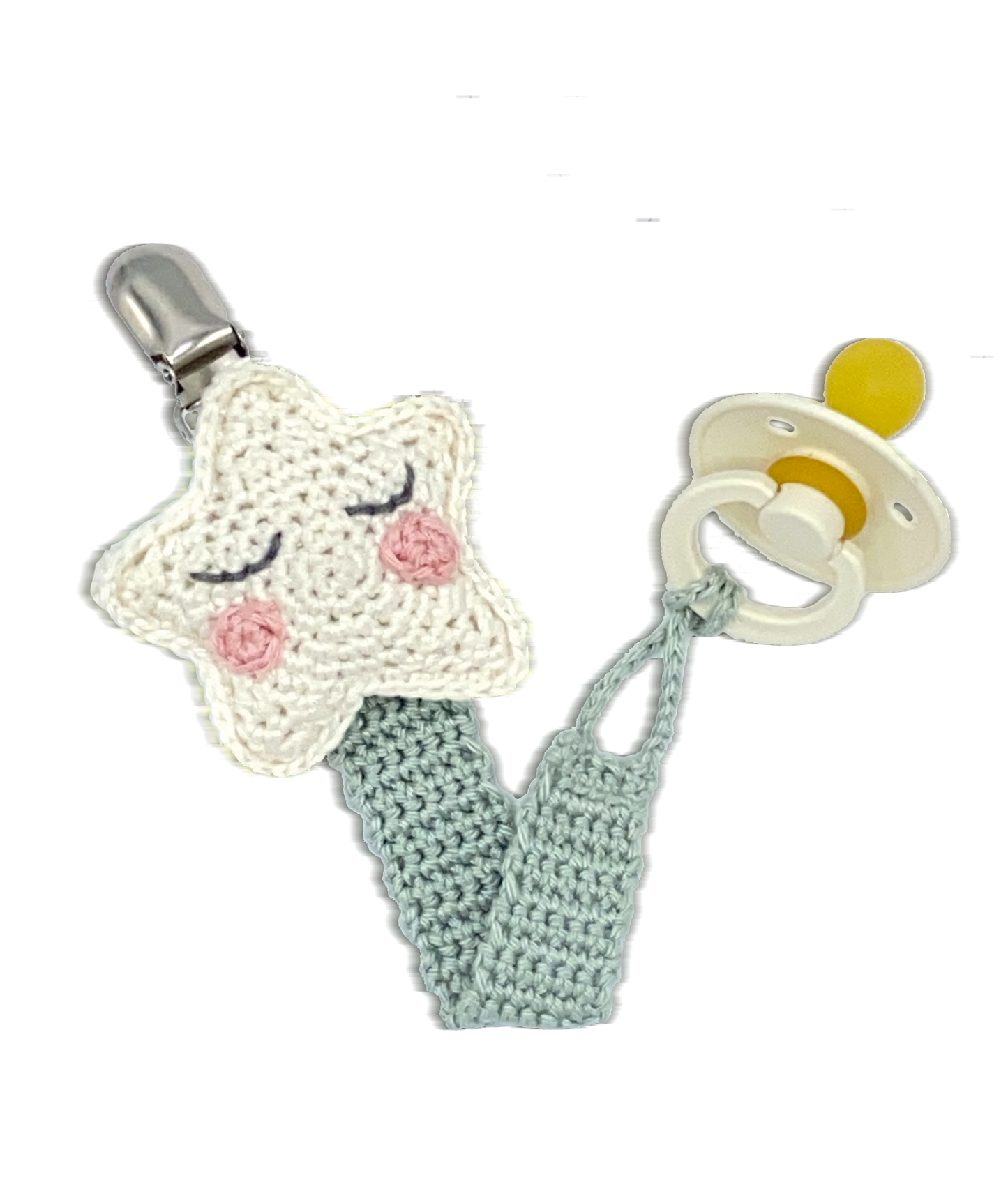 DIY Crochet Kit - Pacifier Clip Star