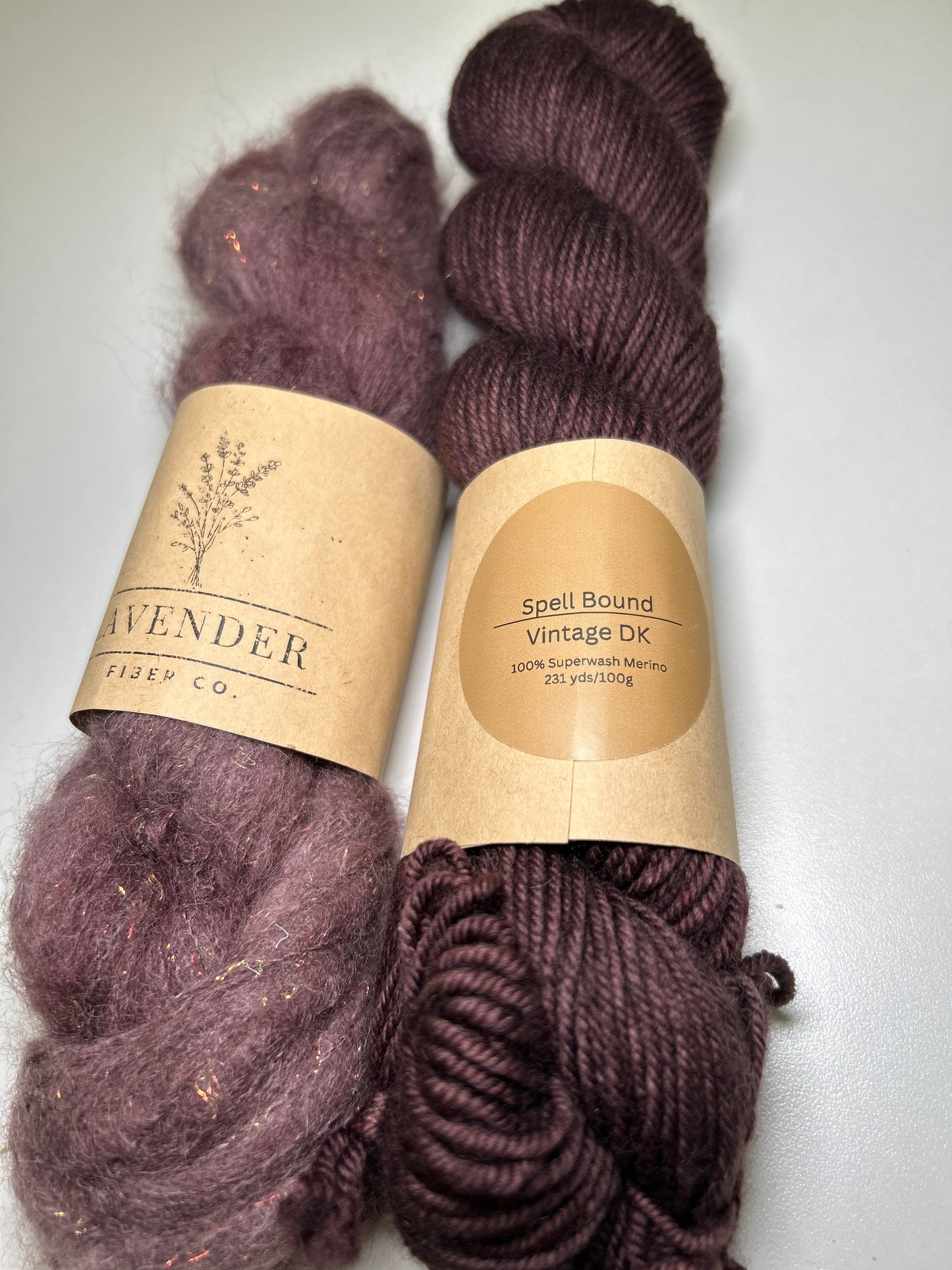 Lavender Fibers Vintage DK Small Batch Hand Dyed Yarns