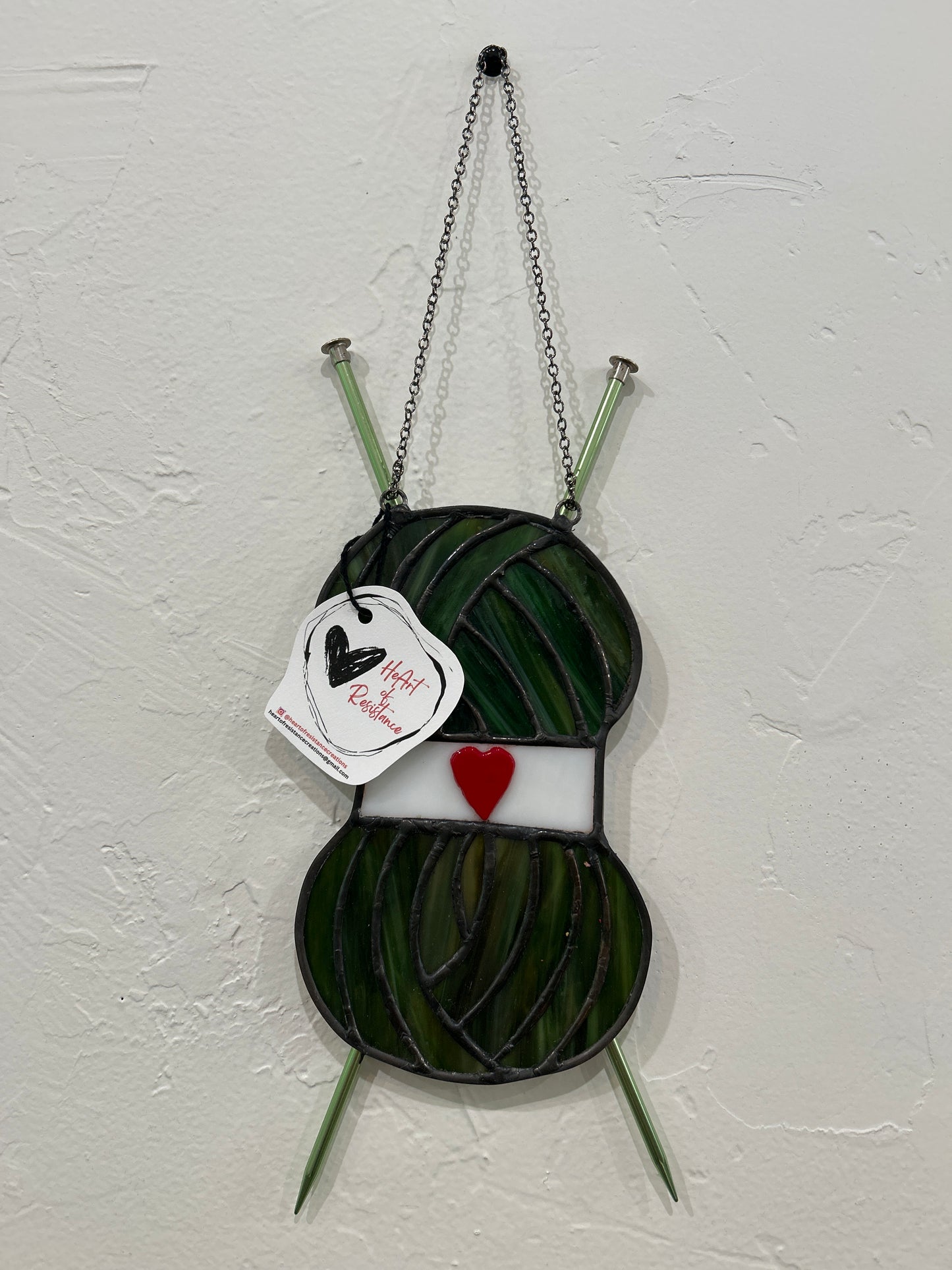 Stained Glass Yarn Art by HeArt of Resistance (Large Size)