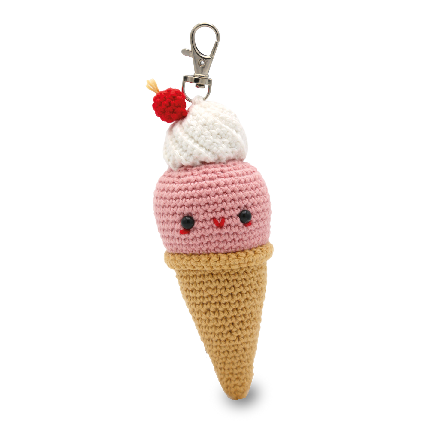 Ice Cream Bag Charm Crochet Kit