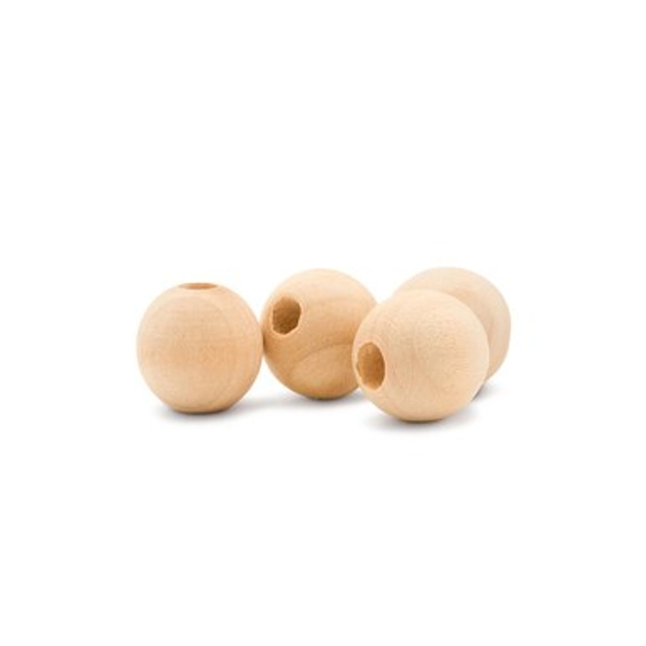 Round Wood Beads