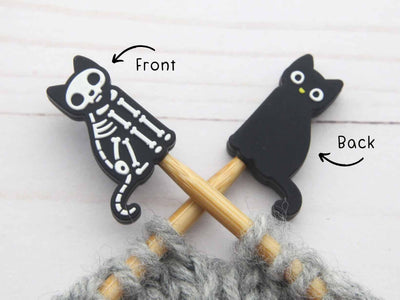 Skeleton Cat Stitch Stoppers