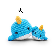 Mommy & Me Bjorn the Narwhal ✧ Crochet Kit