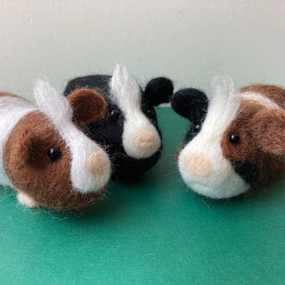 Needle felting kit - Guinea pigs