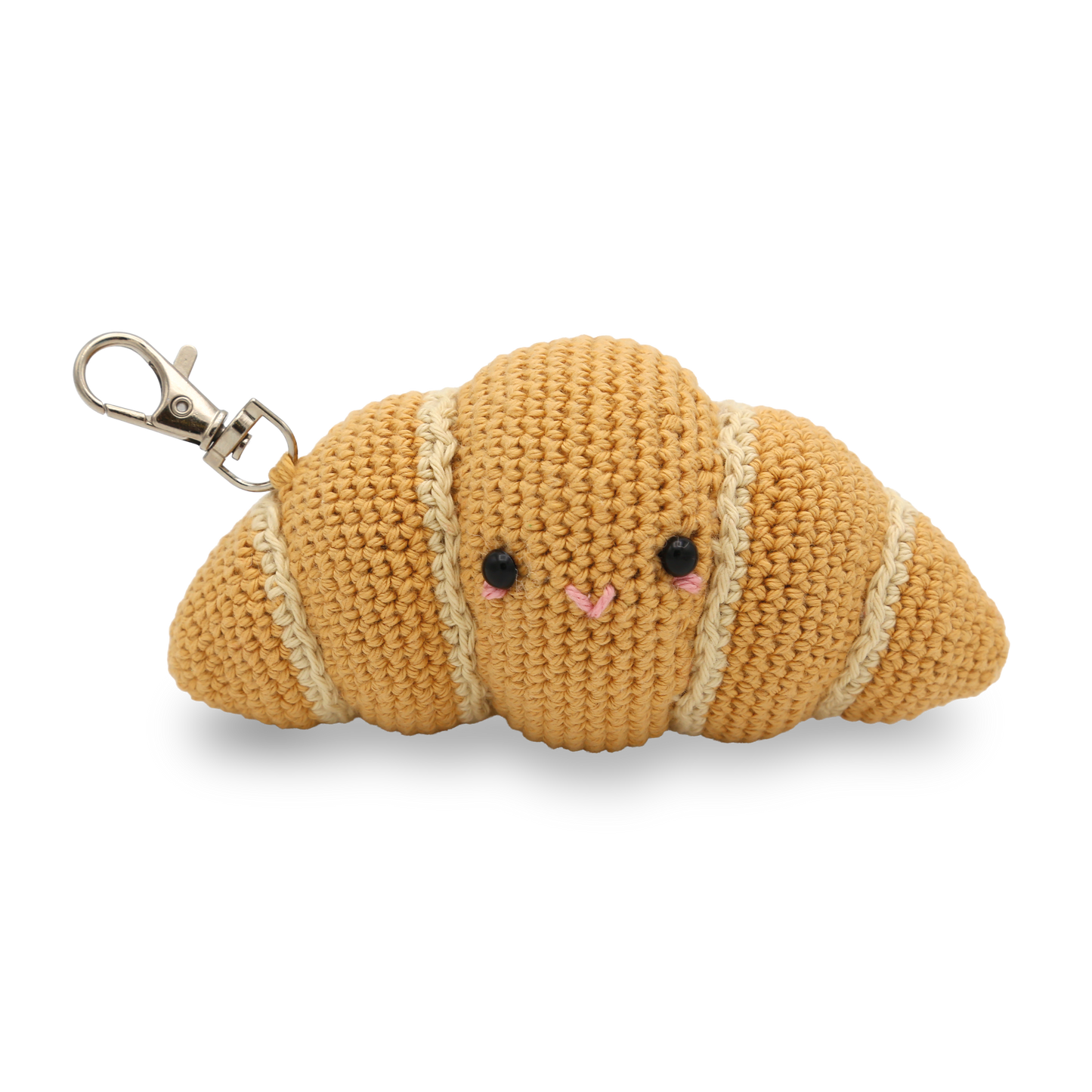 Croissant Bag Charm Crochet Kit