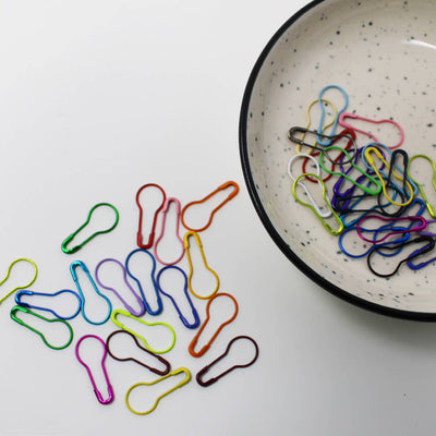 40-Piece Color Splash Bulb Stitch Markers, Crochet & Knit