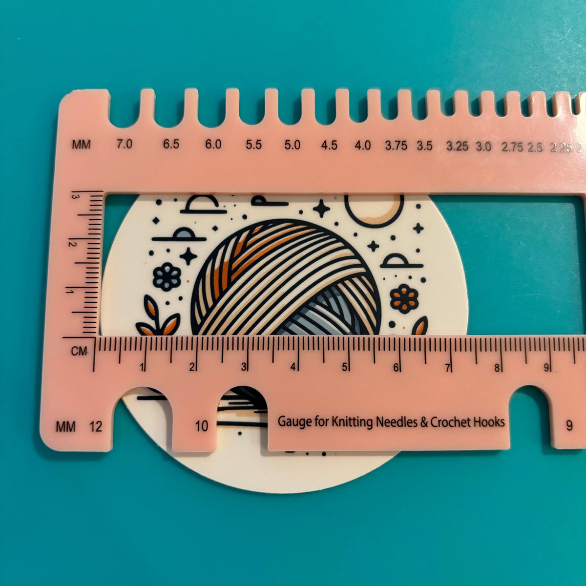 Yarn Moonlight - Vinyl Laptop Bottle Bumper Sticker Knitting