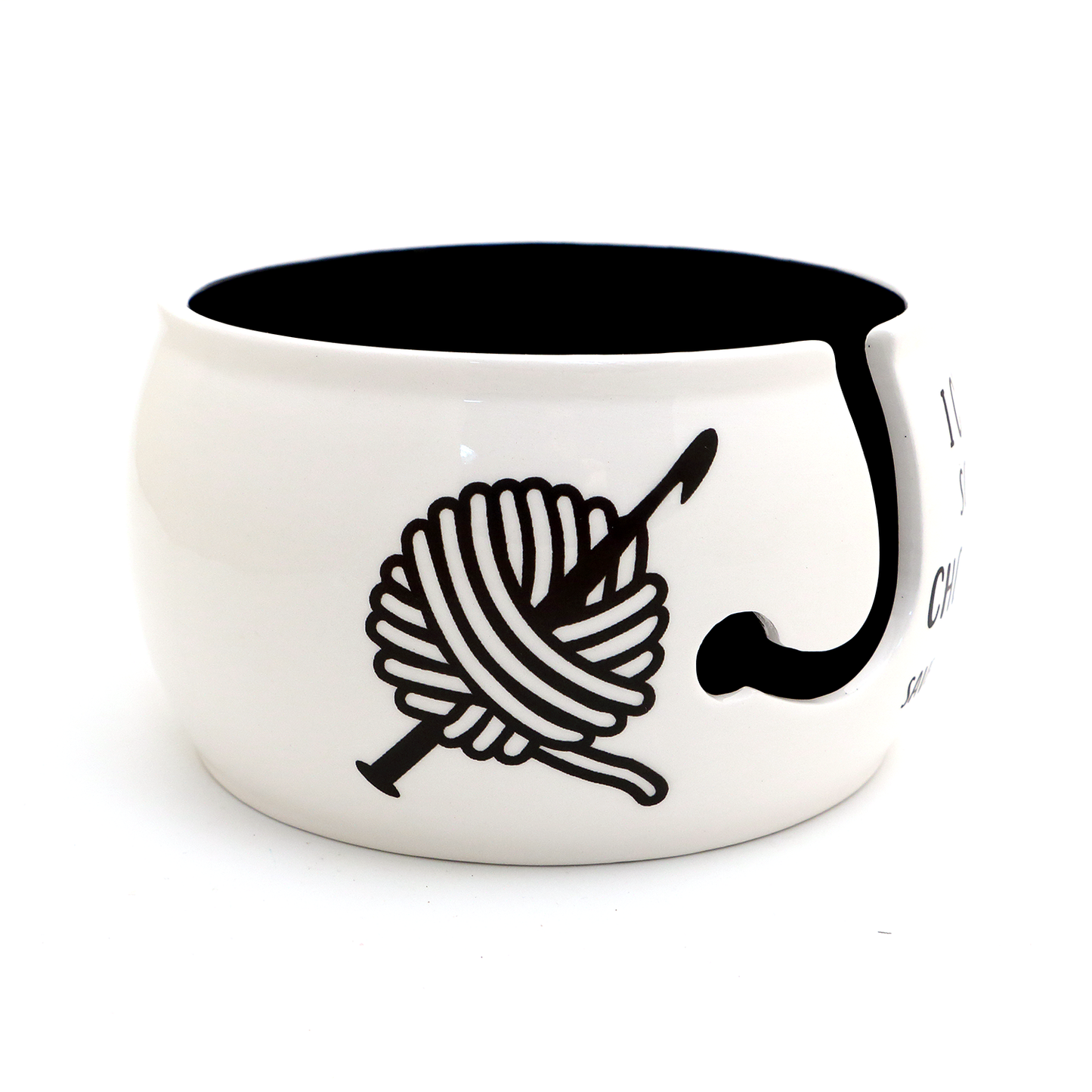 I Crochet So I Don't Choke People Yarn Bowl