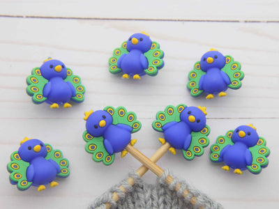 Colorful Peacock Stitch Stoppers