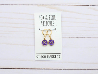 Purple Right Wrong Side | Stitch Markers
