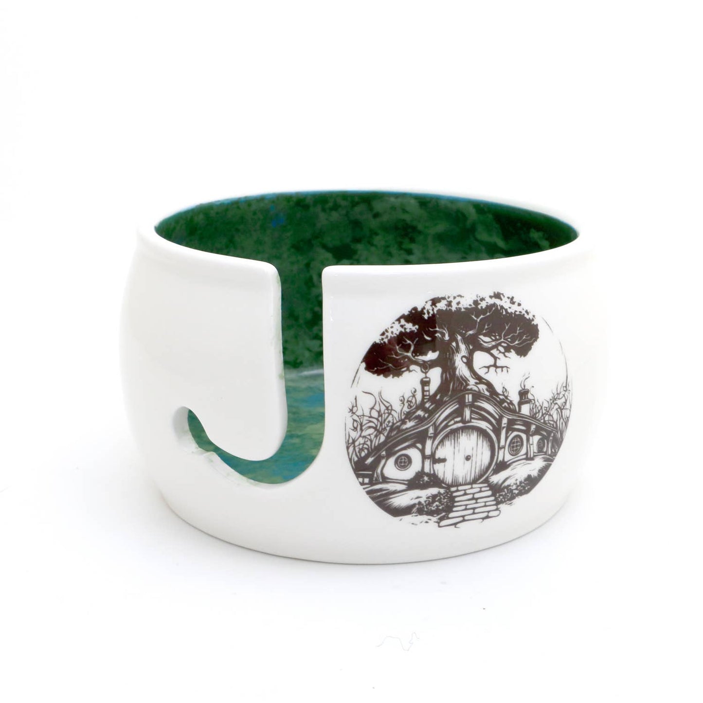 Hobbit yarn bowl, fairy door, mystical gifts
