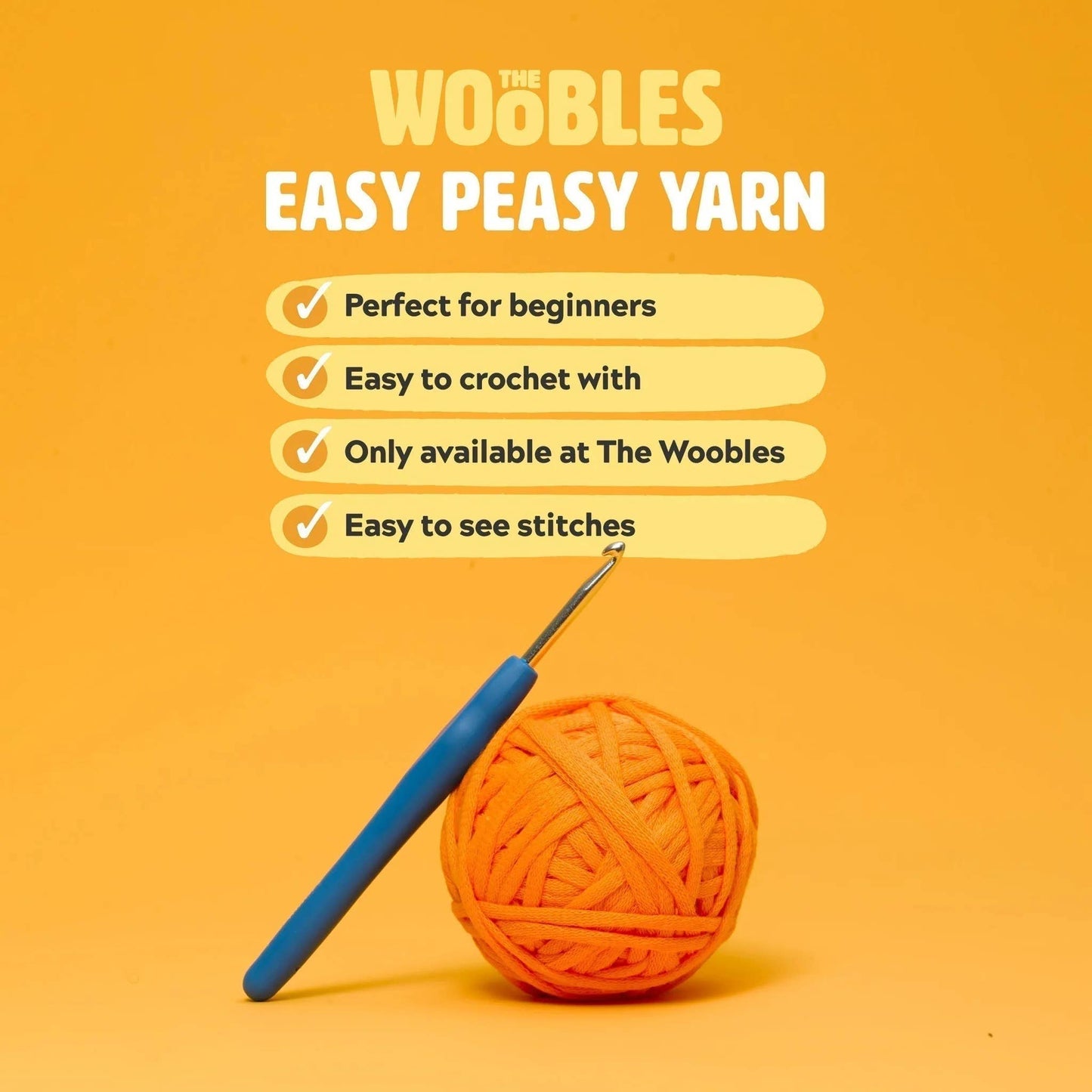 Woobles Rainbow Narwhal Beginner Crochet Kit
