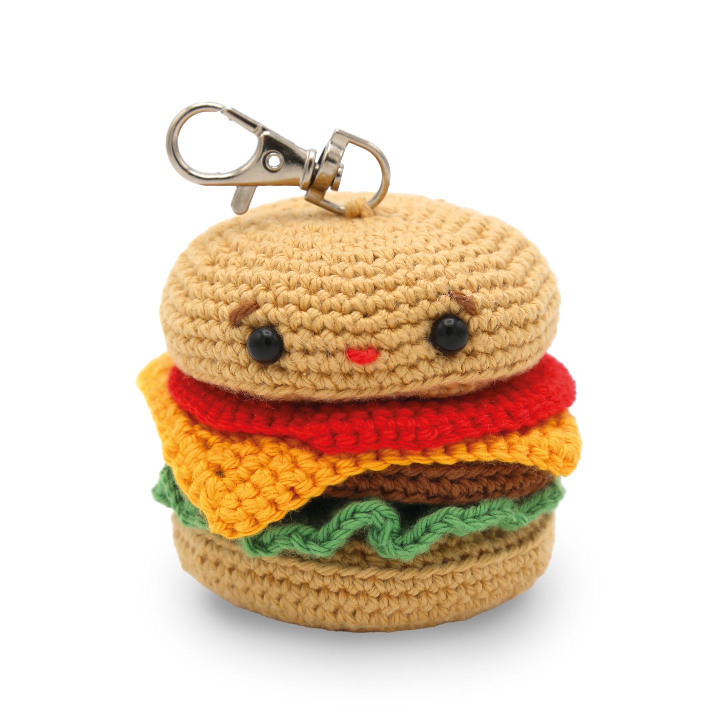 Hamburger Bag Charm Crochet Kit