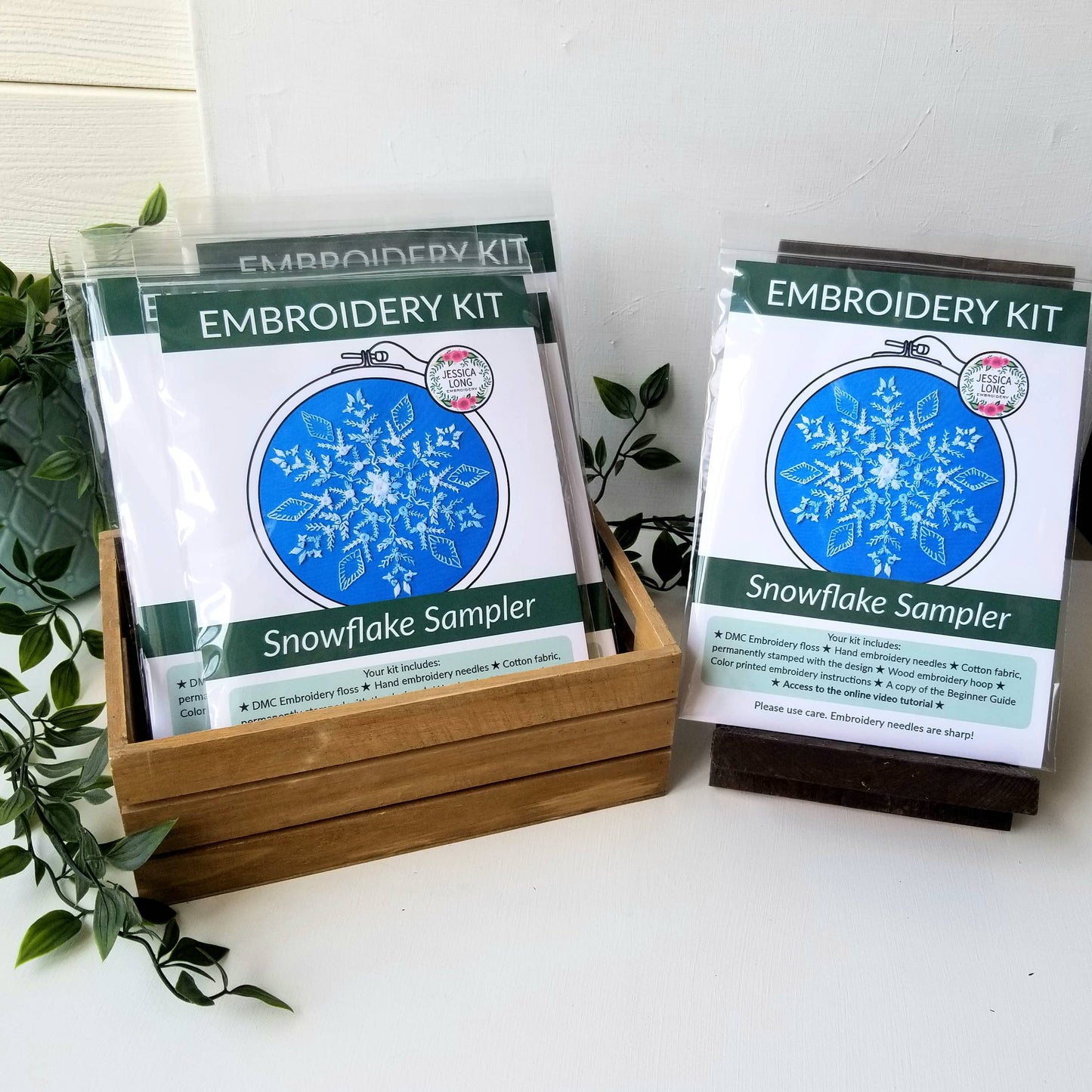 Snowflake Sampler Embroidery Kit