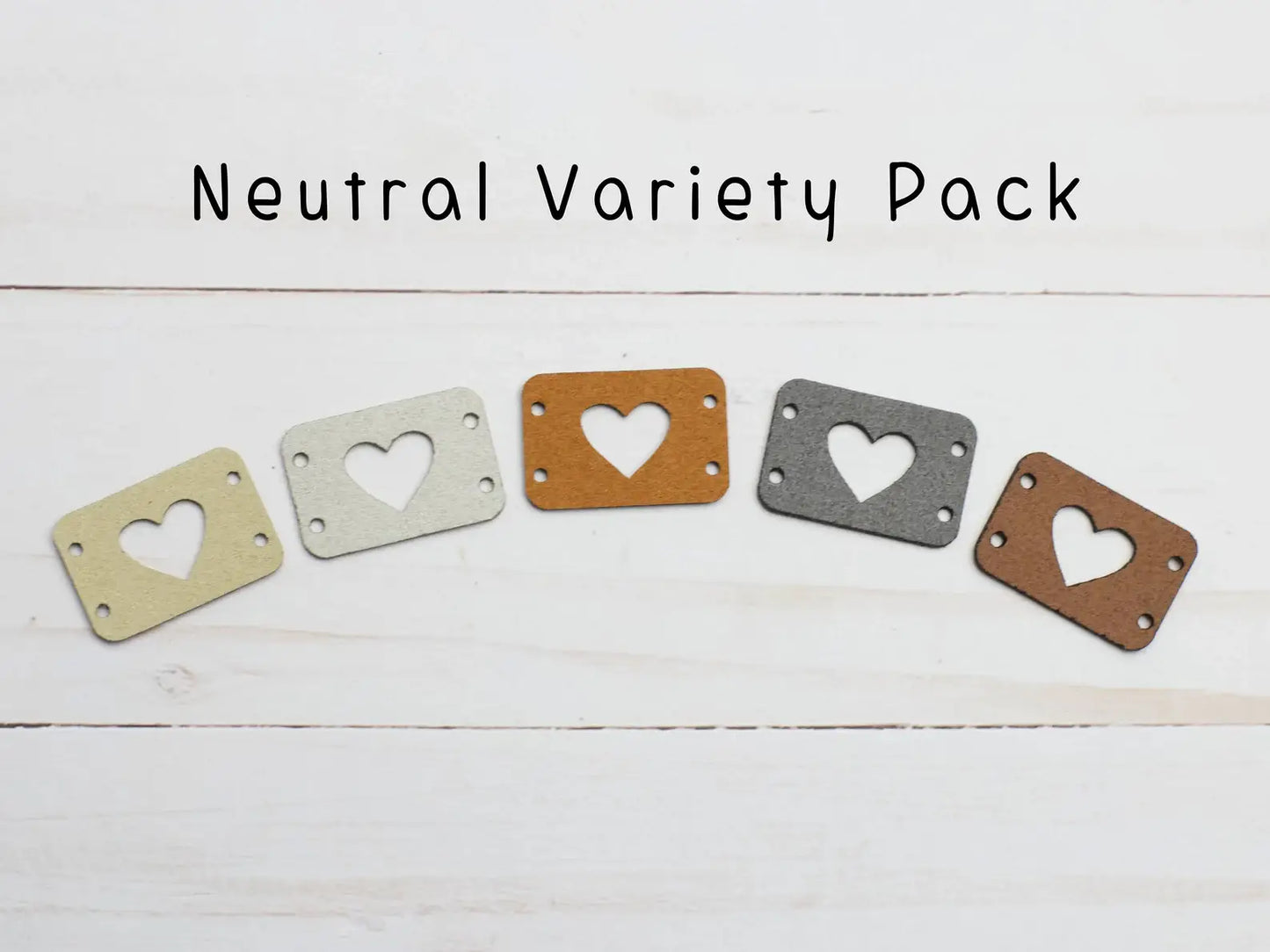 Heart | Horizontal Tags Faux Leather