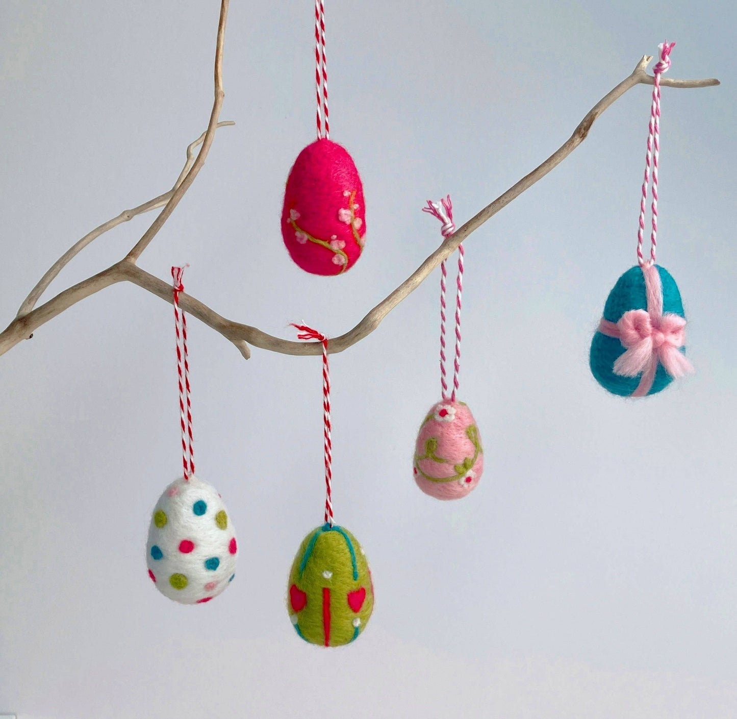 Needle Felting Kit - Easter Eggs - Create Your Own Hanging E