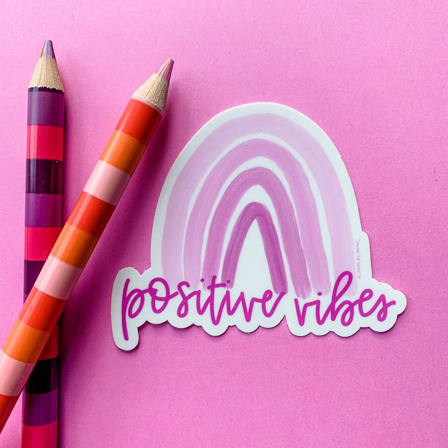 Positive Vibes vinyl sticker