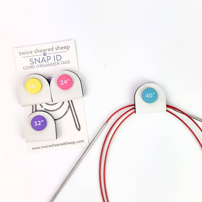 Snap ID Cord Organizer Tags - Numbered