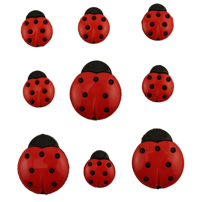 Ladybug Buttons