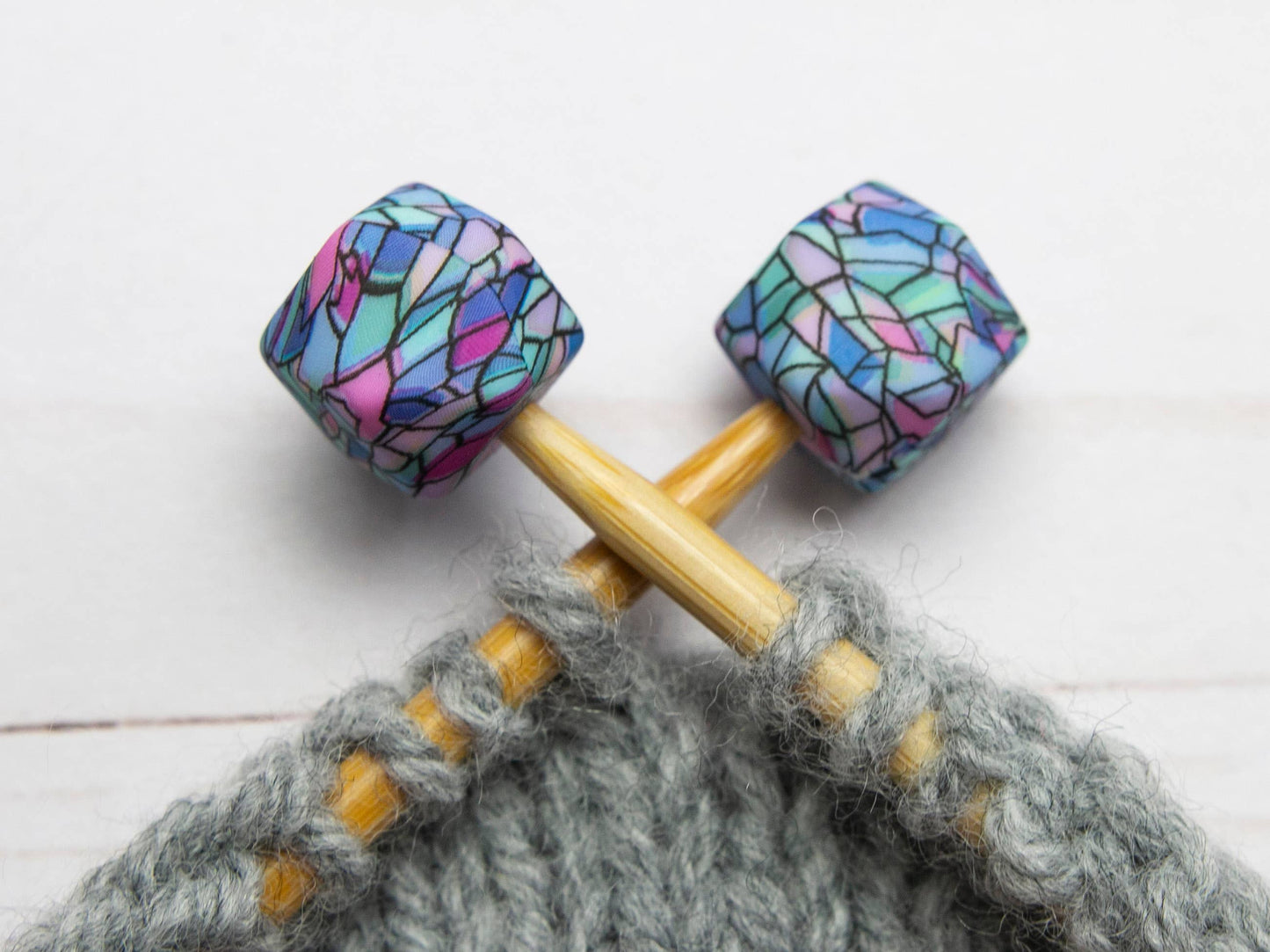 Stained Glass Hexagon | Stitch Stoppers