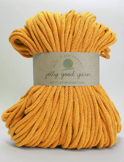 5mm Shaldon Yellow recycled cotton macrame cord (100m)