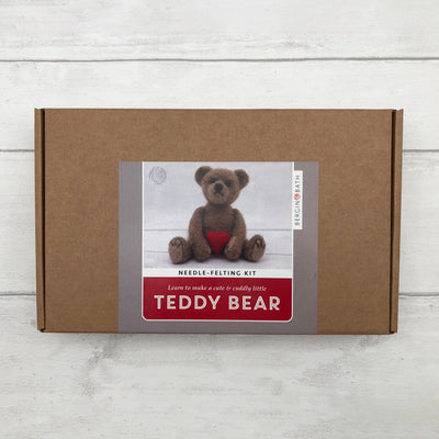 Needle Felting Kit - Teddy Bear. Beginners felt kit.