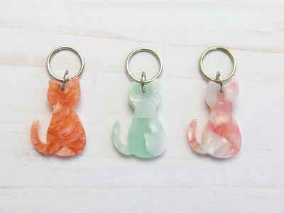 Pastel Cat Stitch Markers