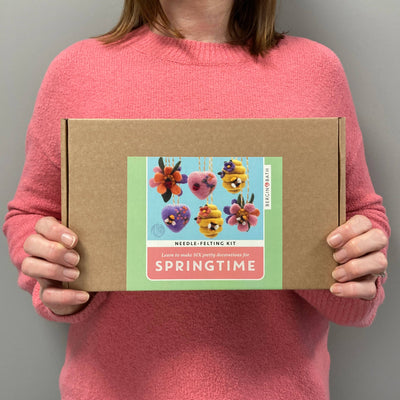Needle Felting Kit - Springtime. A Pretty Craft for Easter