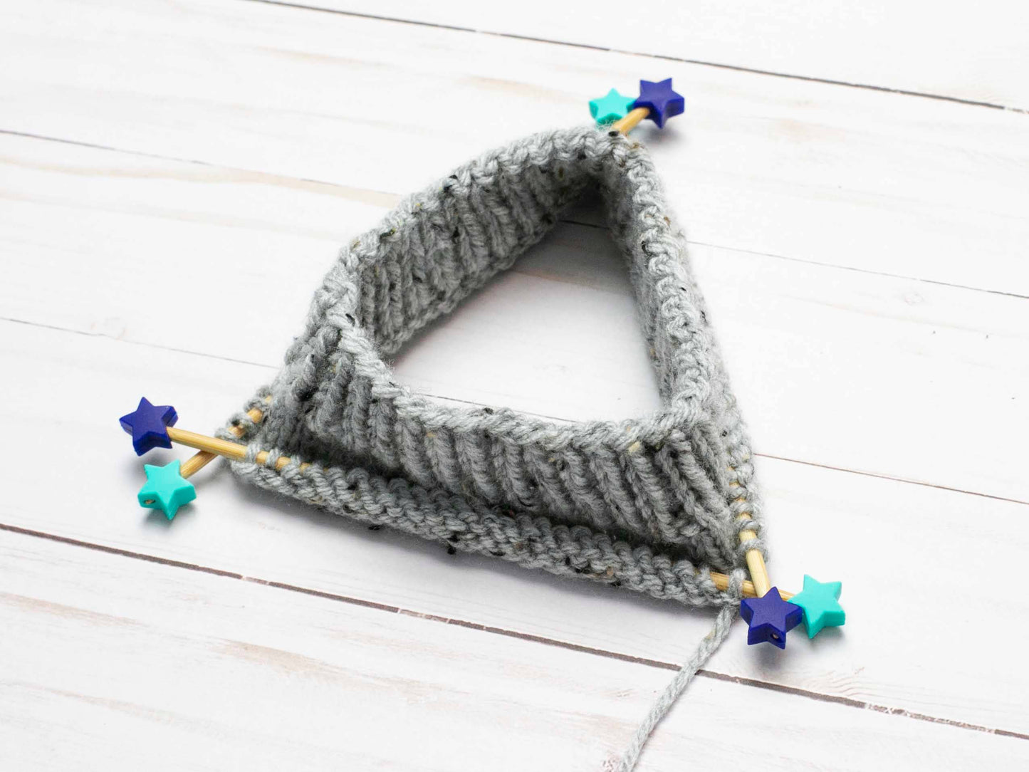 Blue Green Stars | Stitch Stoppers Knitting Notions