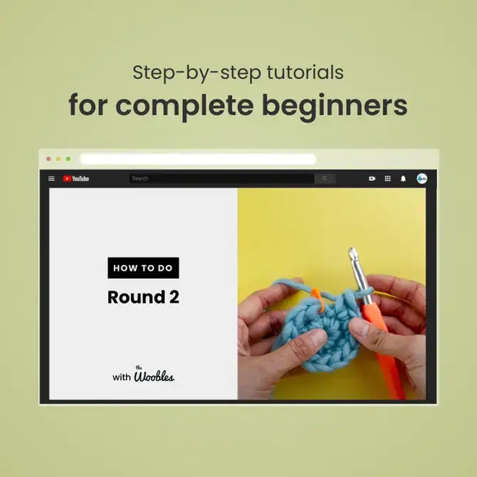 Woobles Billy the Unicorn Beginner Crochet Kit