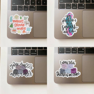Yarn Baller yarnie vinyl sticker