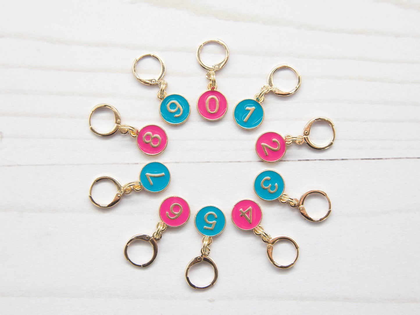 0-9 Number Counting Stitch Markers | Knitting Notions Tools