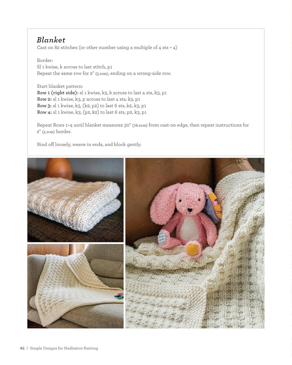 Simple Designs for Meditative Knitting - 19 Easy Patterns