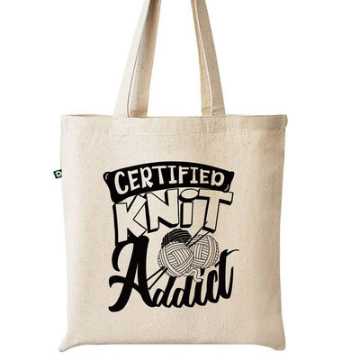 Certified Addict Recycled Canvas Tote Bag