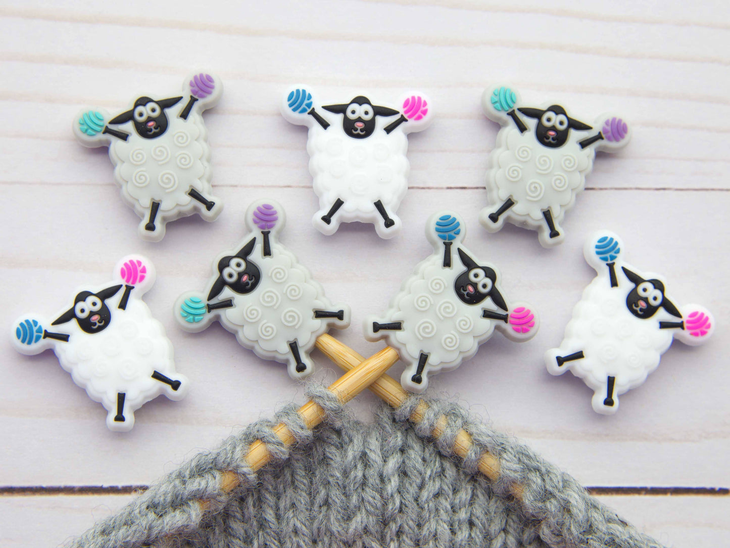 Cheerful Sheep | Stitch Stoppers