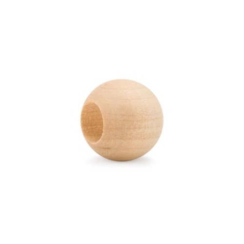 Round Wood Beads