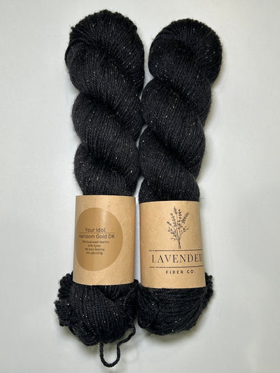 Lavender Fibers Heirloom Gold DK Yarn