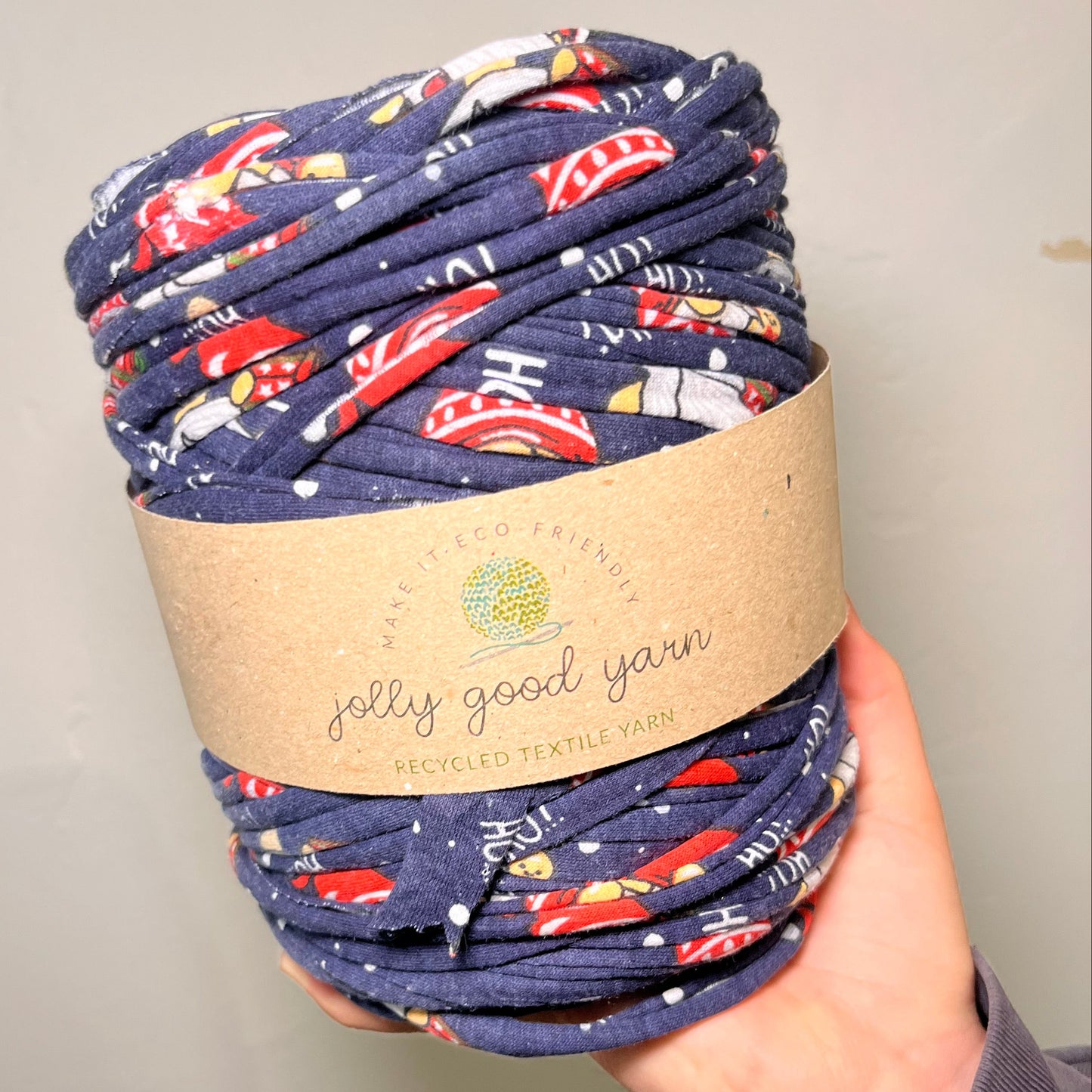 Christmas patterned t-shirt yarn (100-120m)