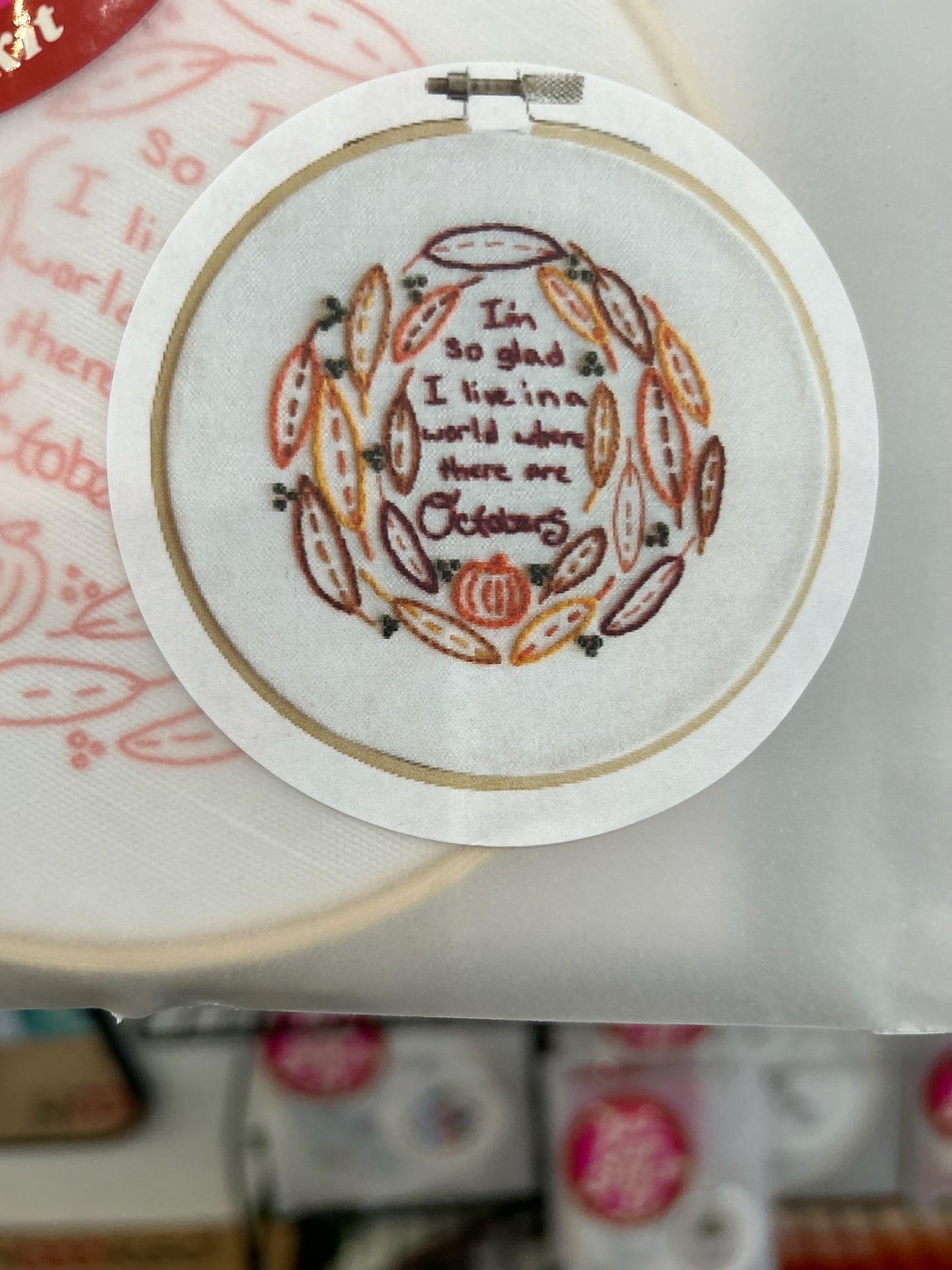 Octobers Embroidery Kit