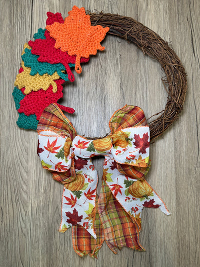 Harvest Leaf Garland or Wreath Pattern