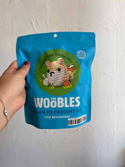 Woobles Beginner Crochet Kit - Toast the Shiba Inu