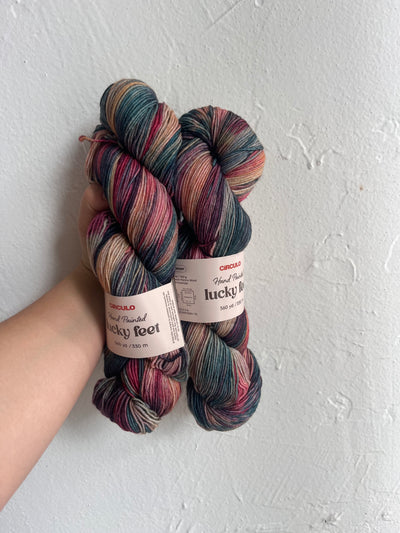 LUCKY FEET SOCK YARN - 75% MERINO 25% POLYAMIDE - 100G