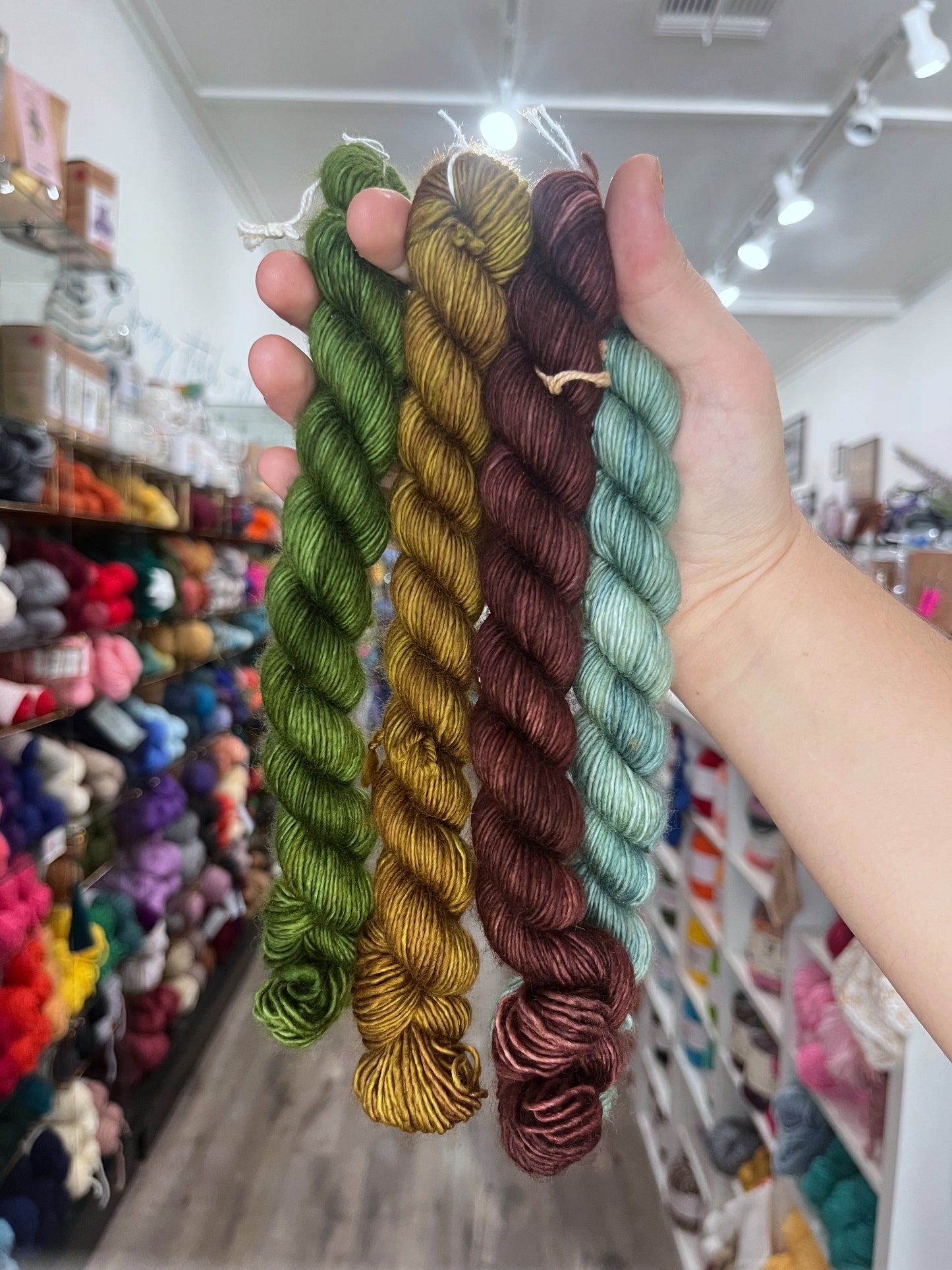 Hand-dyed 100% Merino Superwash Minis