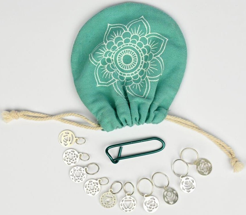 Mindful Silver Plated Stitch Markers