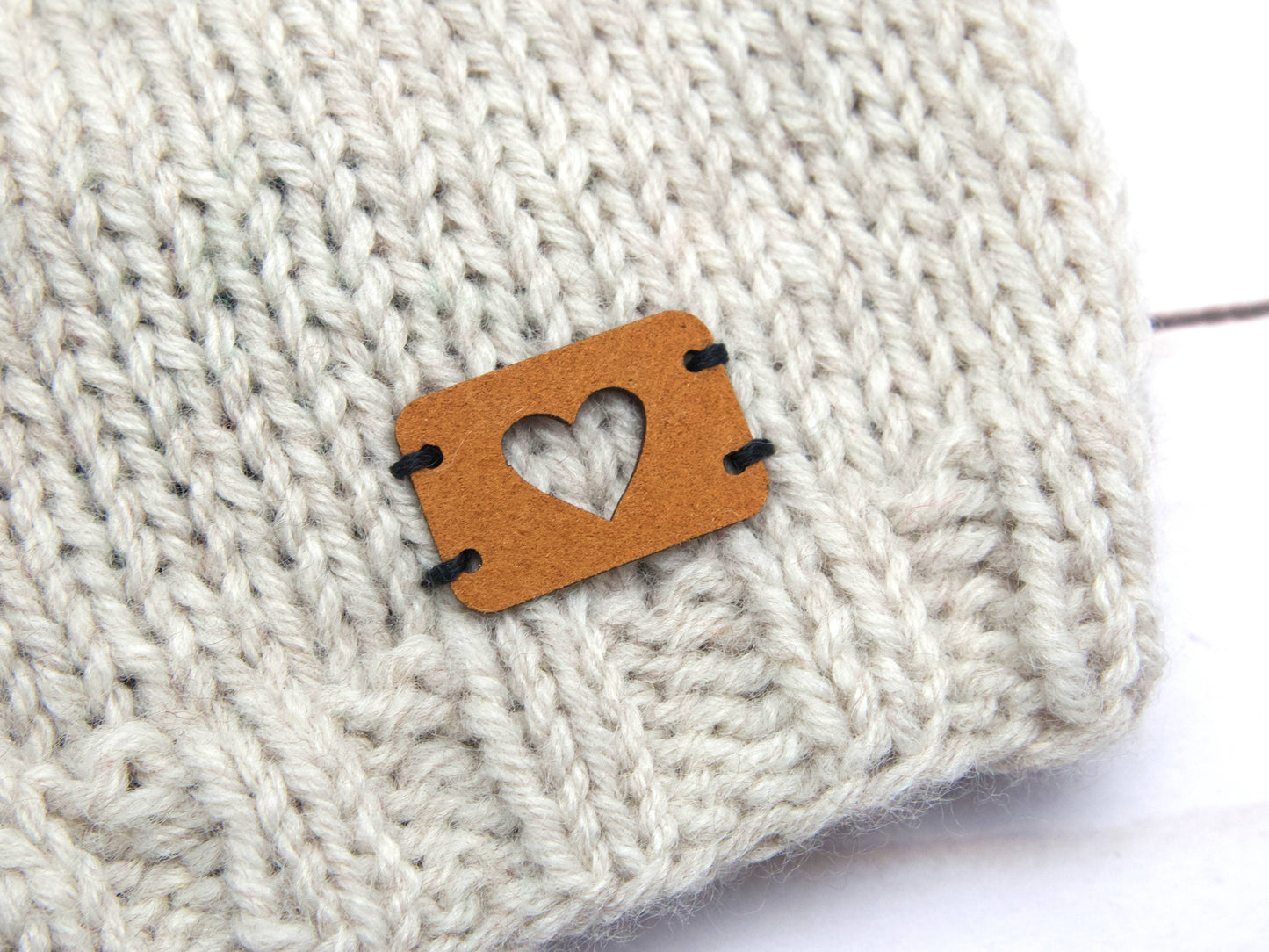 Heart | Horizontal Tags Faux Leather