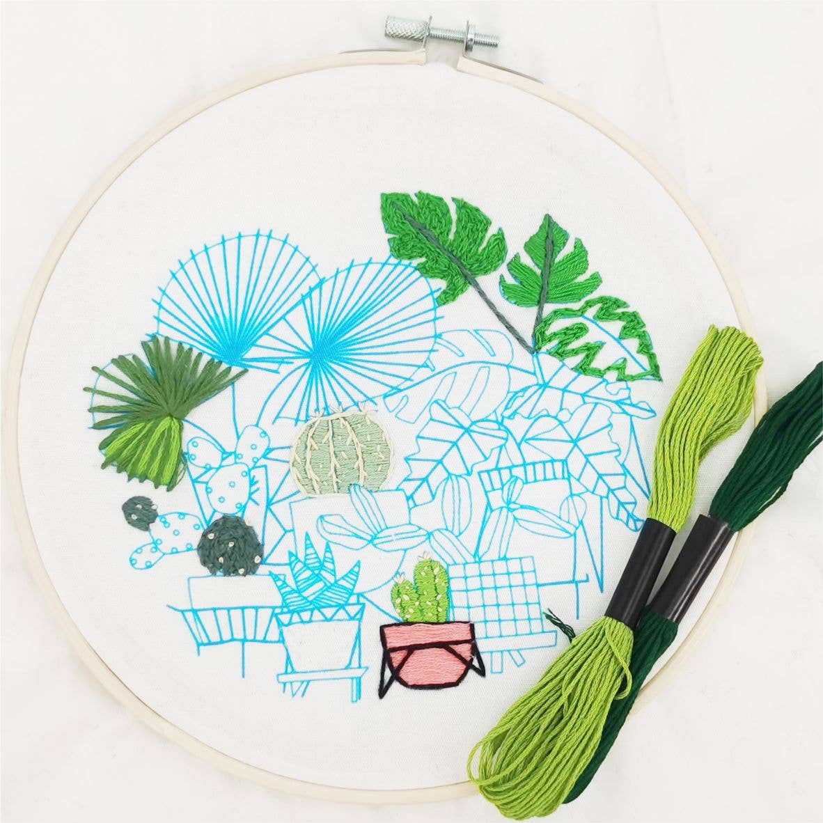 Darnn 8" Embroidery Hoop Bamboo, Bamboo Hoop for Craft