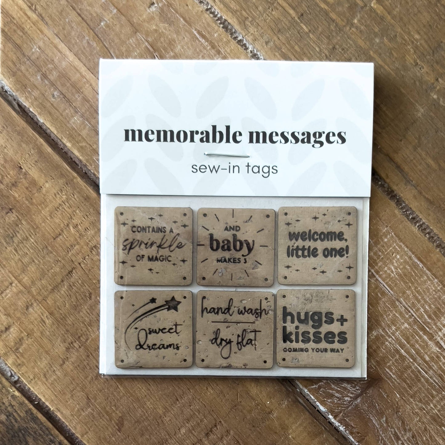 Welcome, New Baby — Cork Sew-In labels
