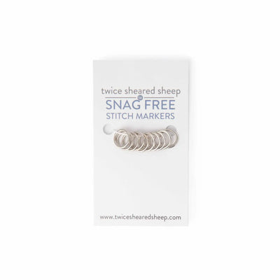 Simple Ring Stitch Markers - Silver