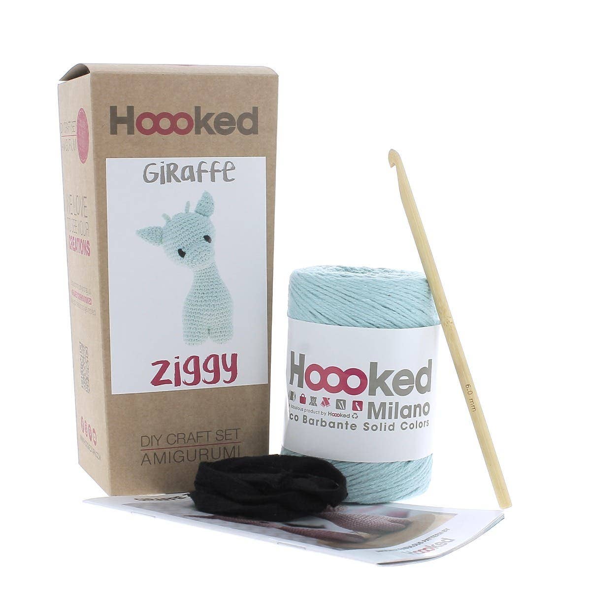 DIY Crochet Kit Giraffe Ziggy Eco Barbante Spring